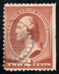 # 210 Fine+, wheel of fortune cancel, beautiful color!
