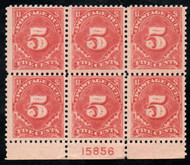 #J 64 F/VF OG NH, nice plate