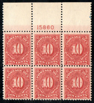 #J 65 F/VF OG NH, Large Top Plate, super nice top