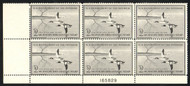 #RW23 Fine+ OG NH, plate block of 6, nice and fresh!