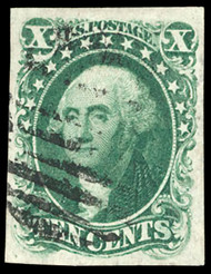 # 13 XF-SUPERB JUMBO, w/PF (01/83) CERT, large full margins, nice lighter cancel, CHOICE GEM!
