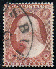 #  25 XF-SUPERB, w/CROWE (04/22) CERT, an outstanding stamp, town cancel, fresh color, ONE OF THE BETTER ONES!!