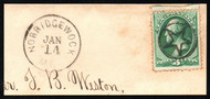 # 158 F/VF, bold circled star, fresh, Super!