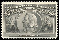 # 245 F/VF OG NH, w/PF (09/23) and WEISS (11/11) CERTS, jet black color, full never hinged gum, only buy 241- 245's NH with proper certification, SUPER STAMP!
