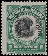 Canal Zone # 46b VF/XF JUMBO OG H, w/WEISS (10/12) CERT, double overprint, fresh color, nice fresh stamp!