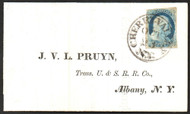 #   8A VF/XF w/Doporto (02/15) CERT, position 17R1E, lovely Cherry Valley, NY S-O-N town cancel, VERY NICE!