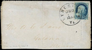 #  19 Fine+, w/Doporto (09/12) CERT, position 100R4, tied by a Lynchburg, Va town cancel, stamp is fresh but has perforations cut off, SCV $10000 as single, soak the stamp off, Nice price!