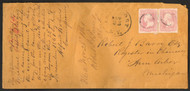 # 64 VF/XF, Pair, w/PF (12/25) CERT, a very rare well centered pair, fresh pink color, very nice pair on or off cover, only purchase any 64's with a certificate, quite likely one of the finest pairs known, SELECT!