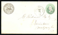#U164 VF/XF fancy circled "6", nice cover