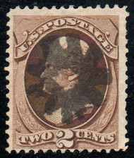 # 157 Fine+, S-O-N sunburst cancel, vivid color!