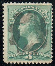# 184 Fine+, S-O-N sunburst cancel, lovely color!
