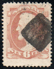 # 186 F/VF, square cancel, nice color!