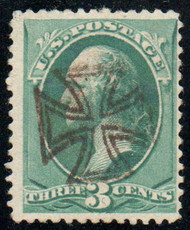# 207 F/VF, S-O-N Maltese cross cancel, robust color!