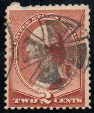 # 210 F/VF, Maltese cross cancel, astonishing color!