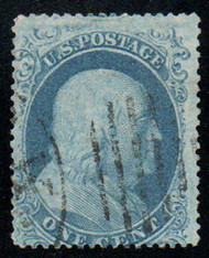 #  20 F/VF, w/PSE (05/23) CERT, a genuine stamp, plate 12, B relief, nice cancel