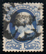 # 182 SUPERB, fancy cancel, spectacular color, GEM!