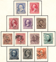 # 219 - 229 F/VF  to XF, complete set, some real nice stamps