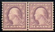 # 493 VF/XF OG NH, line pair, amazing color, CHOICE!