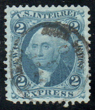 #R  9c XF-SUPERB, S-O-N hand cancel, great margins, SELECT!