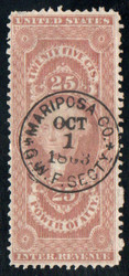 #R 48c VF, S-O-N hand cancel, incredible color!