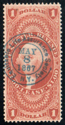#R 70c VF/XF, bold blue hand cancel, gorgeous color, CHOICE!