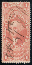 #R 73c F/VF, pinhole, beautiful color!