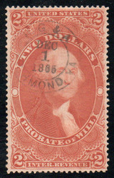 #R 83c XF-SUPERB, S-O-N hand cancel, terrific color, CHOICE!