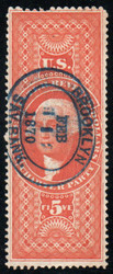 #R 88c VF, S-O-N bold blue hand cancel, amazing color!