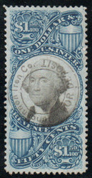 #R120 SUPERB, S-O-N hand cancel, one of the finer R120's, vivid color!