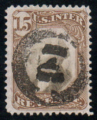 #R139 VF+, S-O-N 'D1' embossed cancel, rich color!