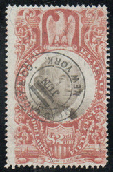 #R146 F/VF, S-O-N hand cancel, pinhole, nice color!