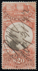 #R150 VF, perfs in tact, vivid color, nice stamp!