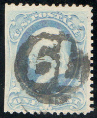 # 145 F-VF, hollowed "79 in circle" cancel, small thin, lovely color!