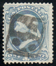 # 156 Fine+, peek-a-boo "78 in rectangle" cancel, very nice!