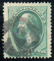 # 158 F-VF JUMBO,  hollowed "79 in circle" cancel, huge stamp, SUPER!