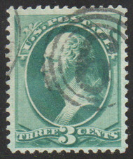 # 184 VF/XF, "6 or 9 in bullseye" cancel, spectacular color, well centered, SELECT!