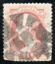 # 186 VF/XF JUMBO, "geometric" cancel, thin, well centered, CHOICE!