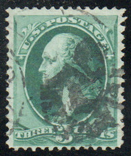 # 147 F-VF, fancy "mask" cancel, vibrant color!