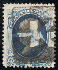 # 156 F-VF, negative "K in square" cancel, bold color!