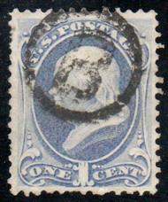 # 156 VF/XF, "B in circle" cancel, lovely color, nicely centered, CHOICE!