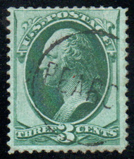 # 158 F-VF, "Pearc? in circle" cancel, vibrant color!