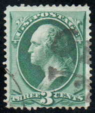 # 158 F-VF, "US" cancel, vivid color!