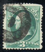 # 158 VF, negative "D in circle" cancel, terrific color!