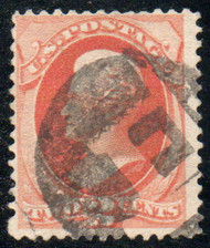 # 178 Fine+, negative "E in circle" cancel, eye popping color!