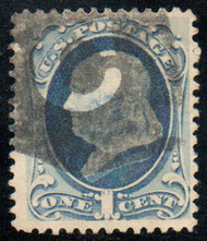 # 182 F-VF, negative "C" cancel, fresh color!