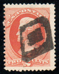 # 183 Fine, "diamond in diamond" cancel, fresh color