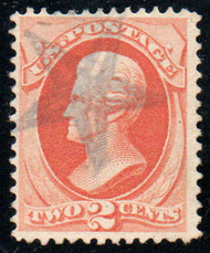 # 183 F-VF, hollowed "star" cancel, thin, eye popping color!