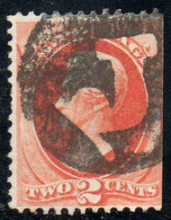 # 183 F-VF, negative "J in circle" cancel, bright color!
