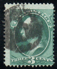 # 184 Fine, fancy "mask" cancel, vivid color!