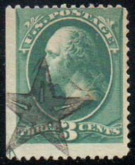 # 184 Fine+, super fancy "sea star" cancel, nice margins, lovely cancel!